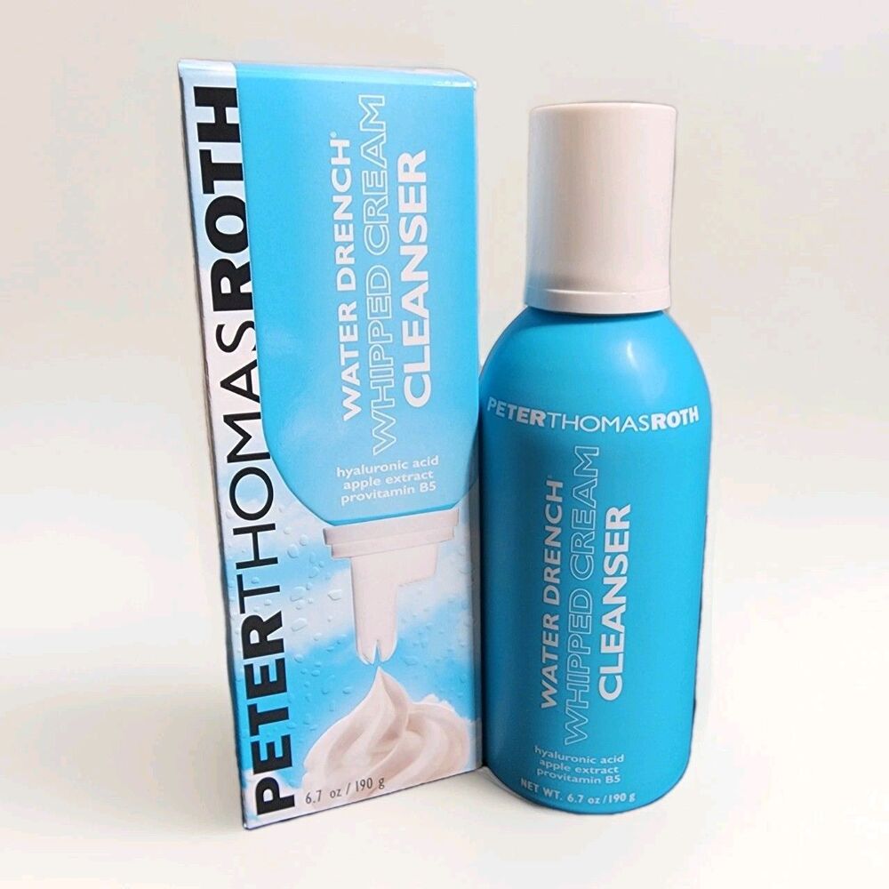 New Peter Thomas Roth Water Drench Hyaluronic Whipped Cream Cleanser 6.7oz